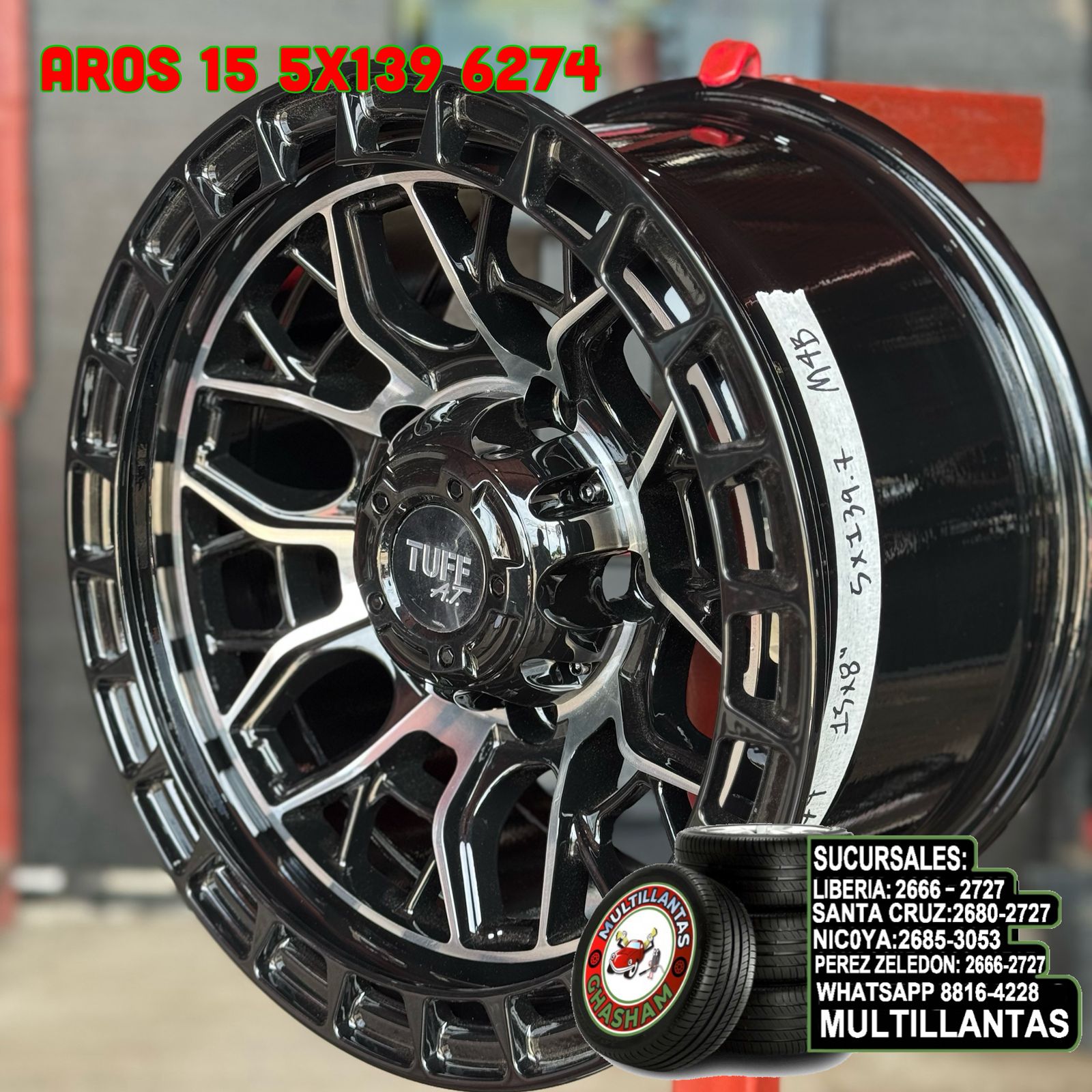 AROS # 15X8 5X139.7 ET0 M4B 6274